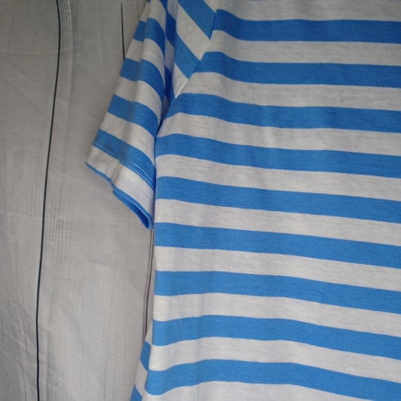 H&M Blue and White Striped Men's Shirt - Picture 5 of 13